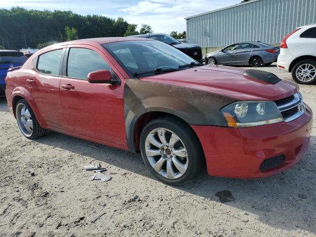 1C3CDZCB1CN312875 - 2012 DODGE AVENGER SXT RED photo 4