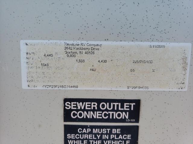 4YDF29F215G914450 - 2005 KEYSTONE OUTBACK TWO TONE photo 10