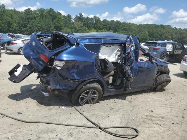 5XYZU3LB4HG470936 - 2017 HYUNDAI SANTA FE S 蓝色 照片 3