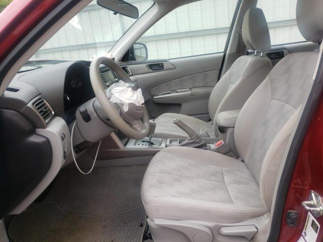 JF2SH6BC6AH792199 - 2010 SUBARU FORESTER XS Темно-червоний фото 7