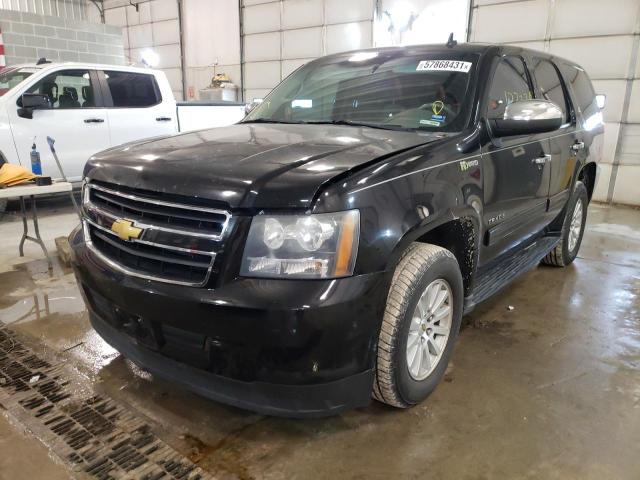 1GNUKDDJ5AR160191 - 2010 CHEVROLET TAHOE HYBRID BLACK photo 2