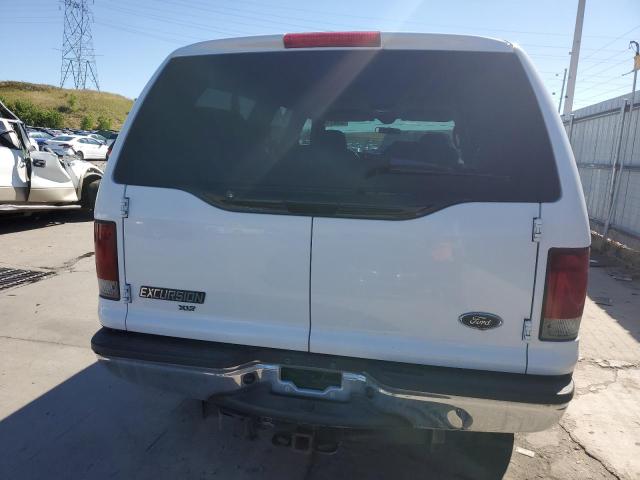 1FMSU41P04EA58713 - 2004 FORD EXCURSION XLT WHITE photo 6