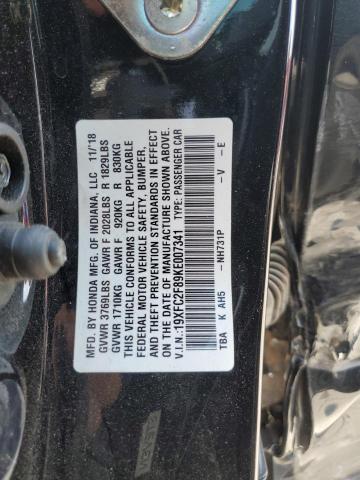 19XFC2F89KE007341 - 2019 HONDA CIVIC SPORT 黑色 照片 13