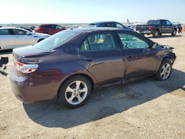 2T1BU4EE0DC065340 - 2013 TOYOTA COROLLA BASE BURGUNDY photo 3