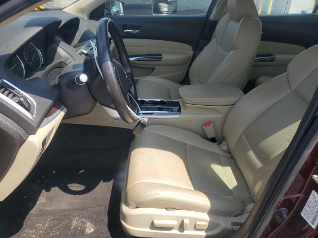 19UUB1F5XFA020569 - 2015 ACURA TLX TECH BURGUNDY photo 7