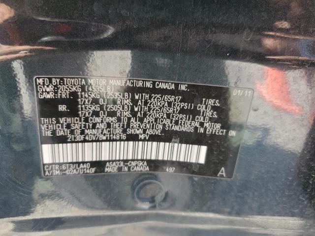 2T3DF4DV7BW114816 - 2011 TOYOTA RAV4 LIMITED BLACK photo 14