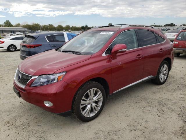 JTJBC1BAXB2418758 - 2011 LEXUS RX 450H RED photo 1