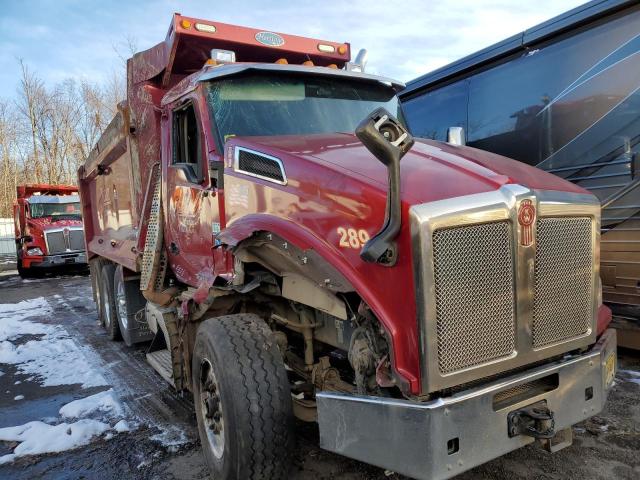 1NKZX4TX2MJ452551 - 2021 KENWORTH CONSTRUCTI T880 BURGUNDY photo 1