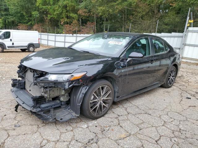 4T1G11AK6MU468746 - 2021 TOYOTA CAMRY SE BLACK photo 1