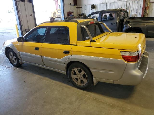 4S4BT62C037112699 - 2003 SUBARU BAJA SPORT YELLOW photo 2