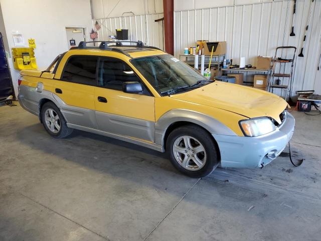 4S4BT62C037112699 - 2003 SUBARU BAJA SPORT YELLOW photo 4