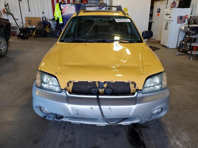 4S4BT62C037112699 - 2003 SUBARU BAJA SPORT YELLOW photo 5