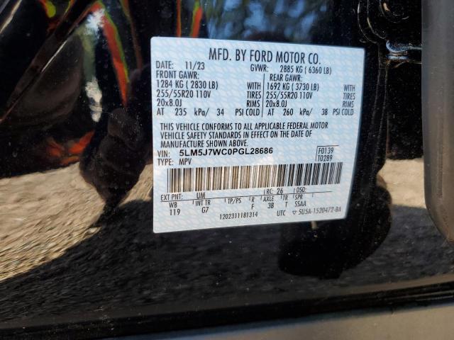 5LM5J7WC0PGL28686 - 2023 LINCOLN AVIATOR RESERVE Negro foto 14