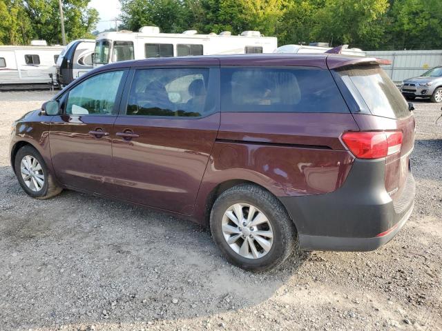 KNDMB5C1XJ6409053 - 2018 KIA SEDONA LX BURGUNDY photo 2