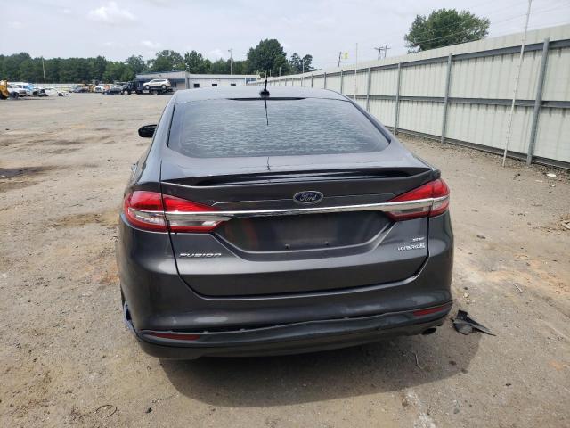 3FA6P0LU3JR206621 - 2018 FORD FUSION SE HYBRID CHARCOAL photo 6