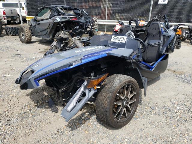 57XAARHB6M8144310 - 2021 POLARIS SLINGSHOT R BLACK photo 2