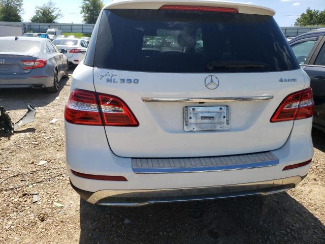 4JGDA5HB8FA605836 - 2015 MERCEDES-BENZ ML 350 4MATIC WHITE photo 6