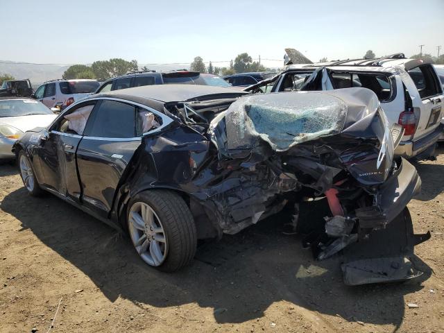 5YJSA1H12EFP61596 - 2014 TESLA MODEL S BLUE photo 2