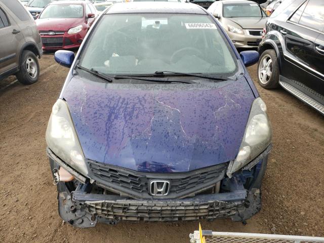 JHMGE8G59DC077064 - 2013 HONDA FIT SPORT BLUE photo 5