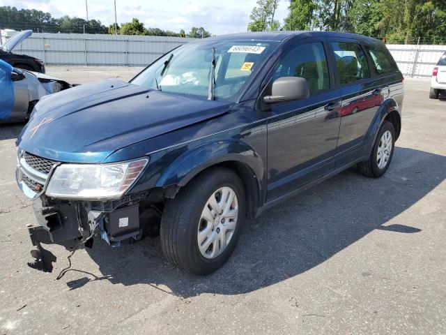 3C4PDCAB3ET182372 - 2014 DODGE JOURNEY SE BLUE photo 1