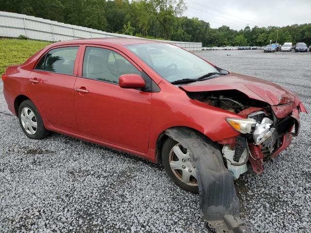 2T1BU4EEXAC421496 - 2010 TOYOTA COROLLA BASE RED photo 4