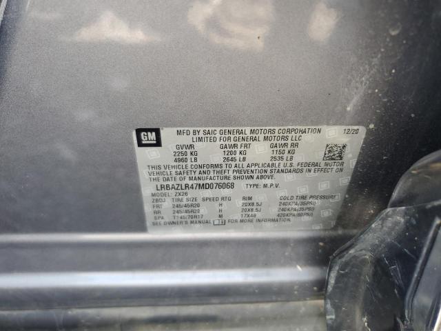 LRBAZLR47MD076068 - 2021 BUICK ENVISION PREFERRED GRAY photo 13