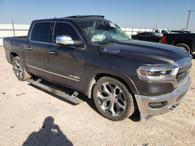 1C6SRFHT8KN795358 - 2019 RAM 1500 LIMITED GRAY photo 4