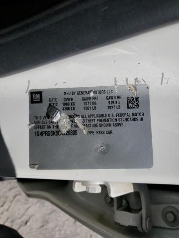 1G4PR5SK5C4229895 - 2012 BUICK VERANO CONVENIENCE CREAM photo 12