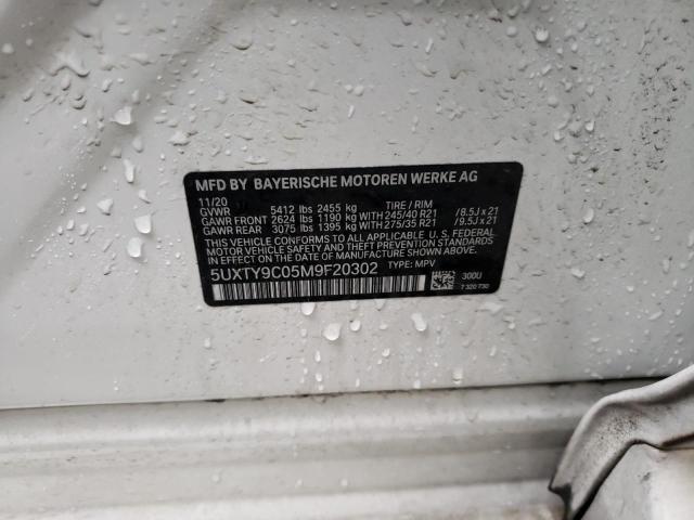 5UXTY9C05M9F20302 - 2021 BMW X3 XDRIVEM40I თეთრი ფოტო 13