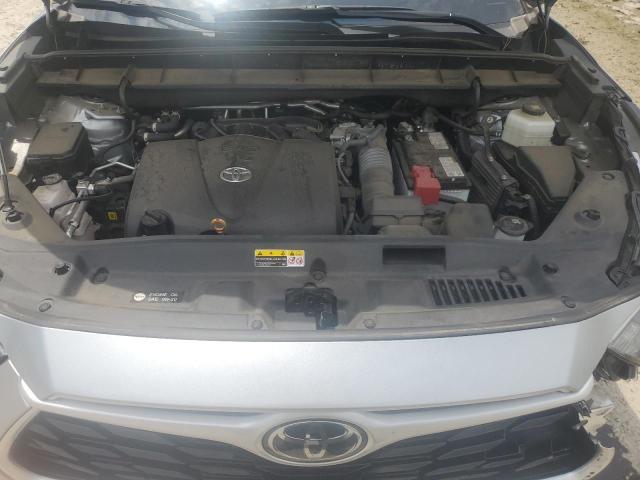 5TDGZRAH5NS101472 - 2022 TOYOTA HIGHLANDER XLE ვერცხლისფერი ფოტო 12