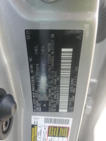 5TDGZRAH5NS101472 - 2022 TOYOTA HIGHLANDER XLE ვერცხლისფერი ფოტო 14