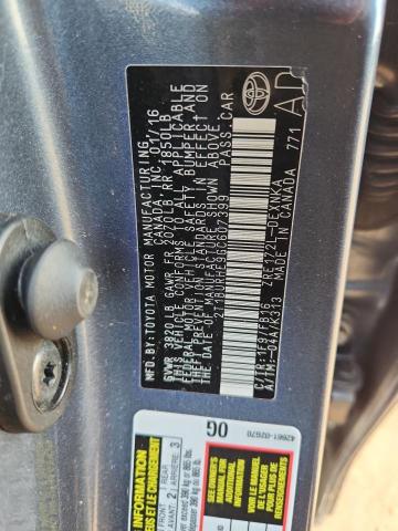 2T1BURHE9GC607399 - 2016 TOYOTA COROLLA L 蓝色 照片 12