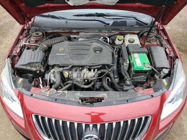 2G4GV5GV9C9205241 - 2012 BUICK REGAL GS RED photo 11