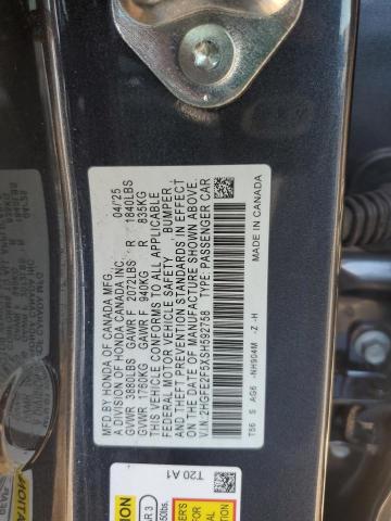 2HGFE2F5XSH592758 - 2025 HONDA CIVIC SPORT Graphit Foto 12