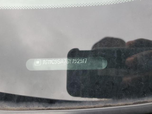 1G11C5SA7GF152517 - 2016 CHEVROLET MALIBU LIMITED LT BLACK photo 12