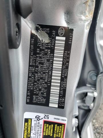 4T1G11AK7PU778229 - 2023 TOYOTA CAMRY SE NIGHT SHADE SILVER photo 12