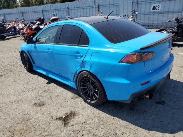 JA32W5FV0BU042346 - 2011 MITSUBISHI LANCER EVOLUTION MR BLUE photo 2