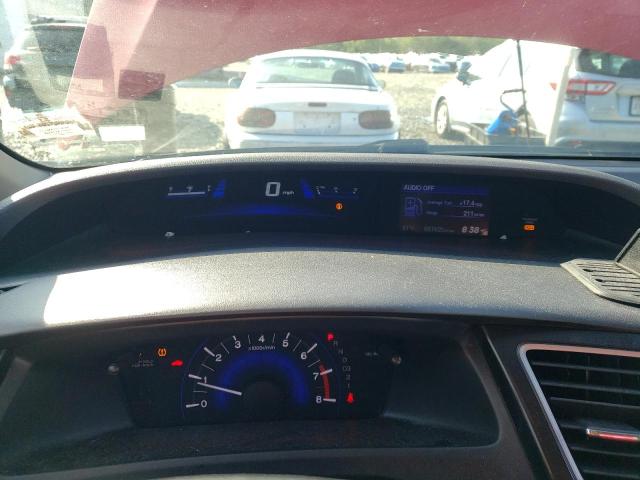 2HGFG3B05DH500873 - 2013 HONDA CIVIC EXL RED photo 9
