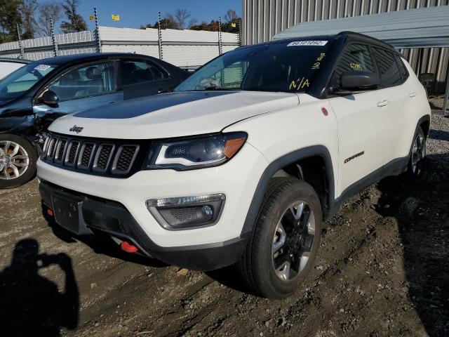 3C4NJDDBXHT657506 - 2017 JEEP COMPASS TRAILHAWK WHITE photo 2