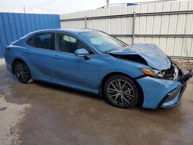 4T1G11AK5PU153716 - 2023 TOYOTA CAMRY SE NIGHT SHADE BLUE photo 4