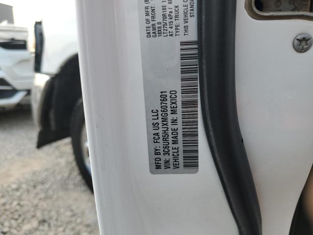 3C6UR5HJXMG607601 - 2021 RAM 2500 TRADESMAN WHITE photo 12