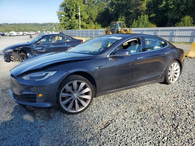5YJSA1E10HF203139 - 2017 TESLA MODEL S GRAY photo 1