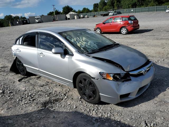 2HGFA16509H303287 - 2009 HONDA CIVIC LX SILVER photo 4