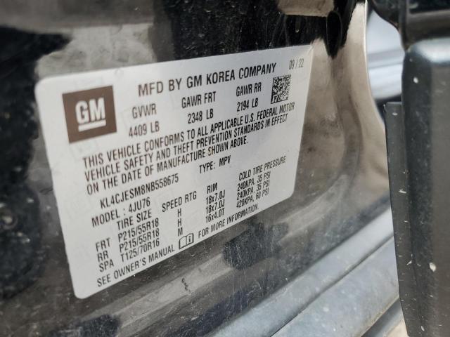 KL4CJESM8NB558675 - 2022 BUICK ENCORE PREFERRED BLUE photo 13