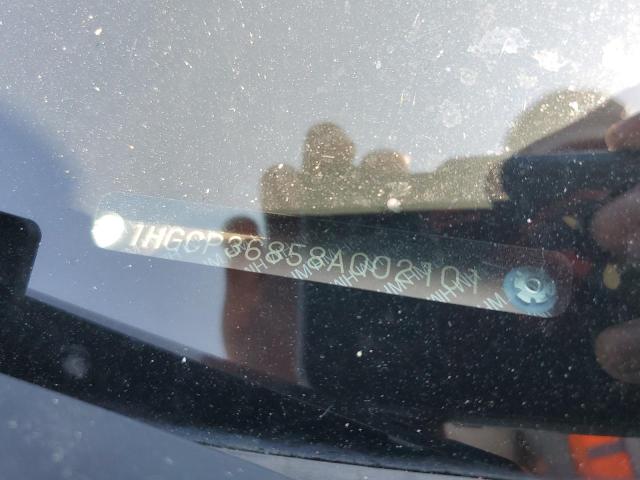 1HGCP36858A002101 - 2008 HONDA ACCORD EXL 灰色 照片 12