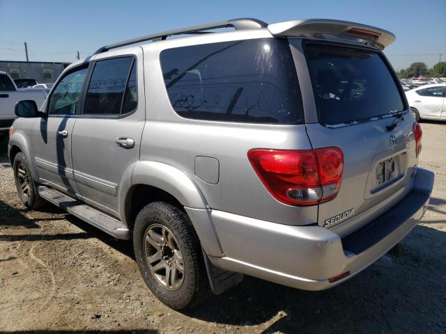 5TDZT38A35S257235 - 2005 TOYOTA SEQUOIA LIMITED SILVER photo 2