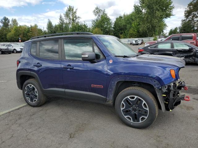 ZACCJBCBXHPG64637 - 2019 JEEP RENEGADE TRAILHAWK BLUE photo 4