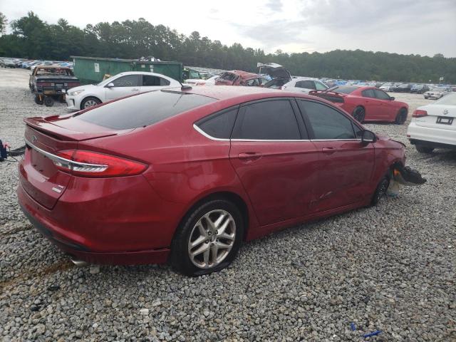 3FA6P0HDXJR157636 - 2018 FORD FUSION SE BURGUNDY photo 3