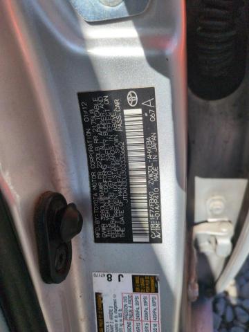 JTDKN3DU3C0333662 - 2012 TOYOTA PRIUS 银色 照片 12