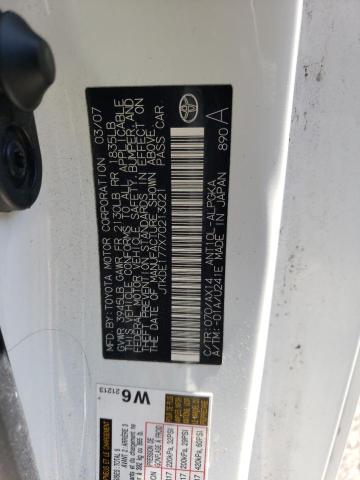 JTKDE177X70213021 - 2007 TOYOTA SCION TC 白色 照片 12